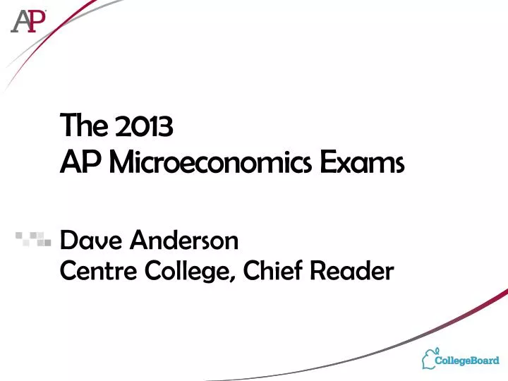 the 2013 ap microeconomics exams