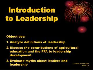 Introduction to Leadership