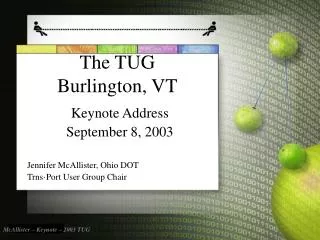 The TUG Burlington, VT