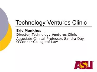Technology Ventures Clinic