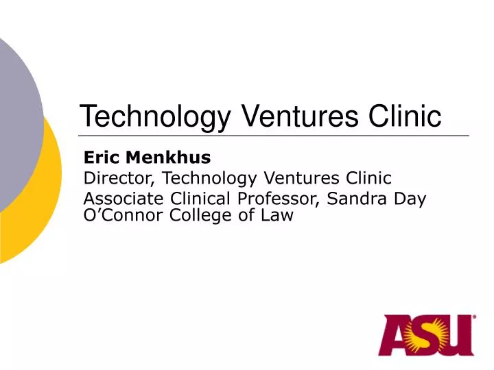 technology ventures clinic
