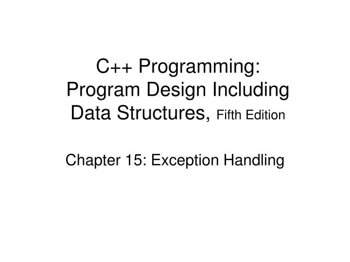 c programming program design including data structures fifth edition