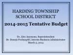 HARDING TOWNSHIP SCHOOL DISTRICT - slide 1