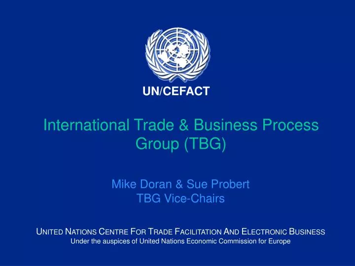 international trade business process group tbg