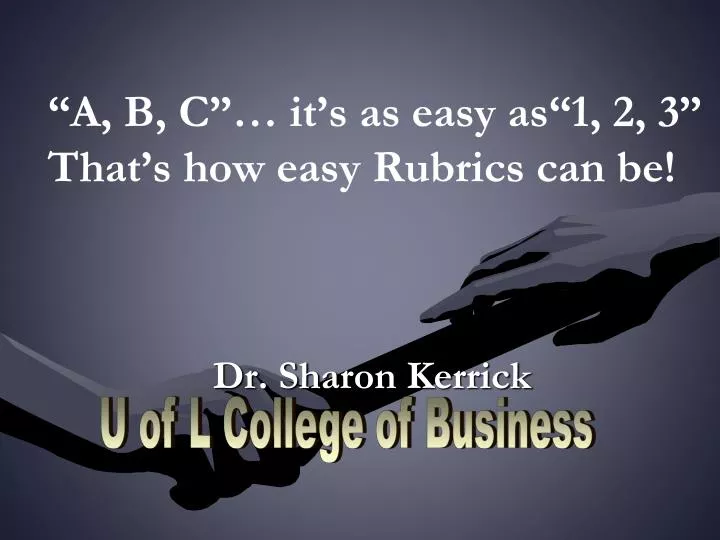 a b c it s as easy as 1 2 3 that s how easy rubrics can be