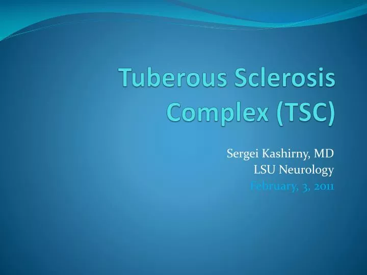 tuberous sclerosis complex tsc