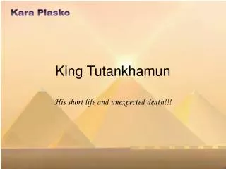 King Tutankhamun