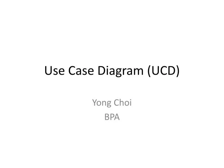 use case diagram ucd