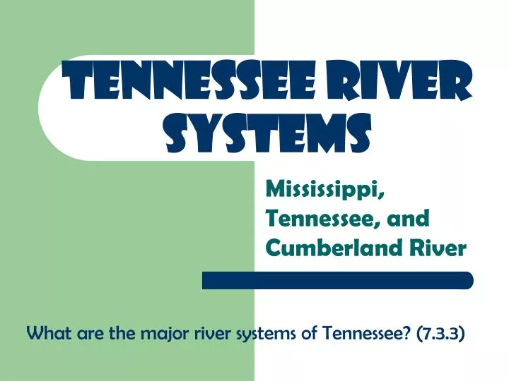 tennessee river systems