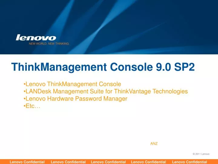thinkmanagement console 9 0 sp2