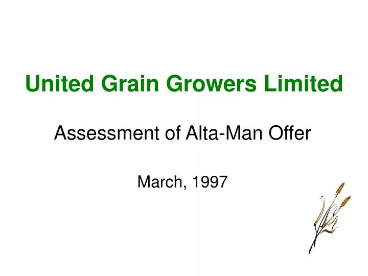 united grain growers limited
