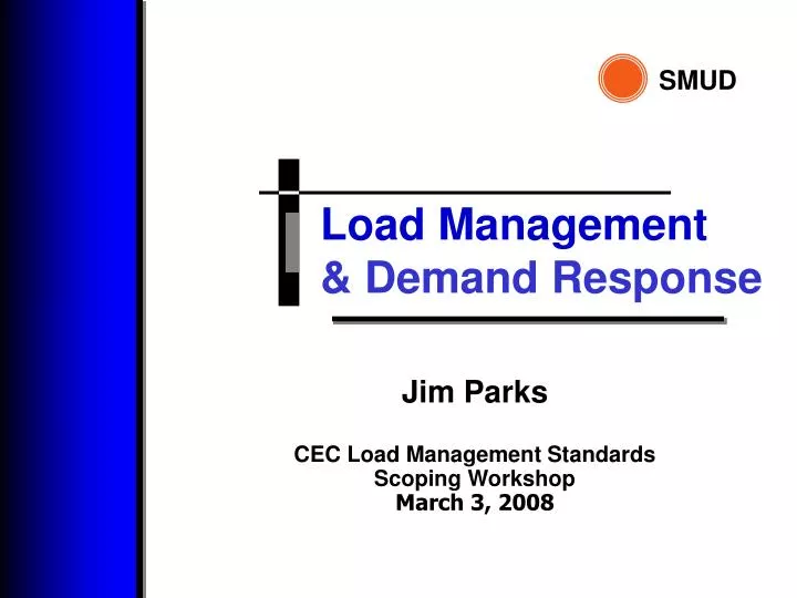 jim parks cec load management standards scoping workshop march 3 2008