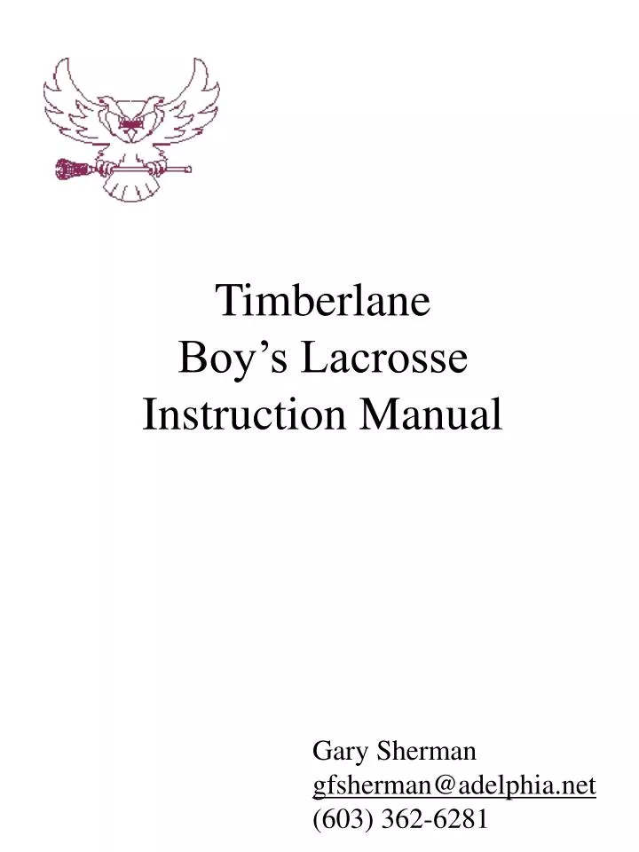 timberlane boy s lacrosse instruction manual