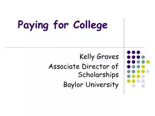 Paying for College