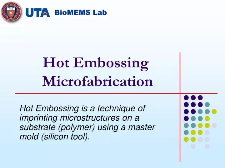 hot embossing microfabrication