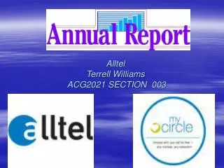 Alltel Terrell Williams ACG2021 SECTION 003
