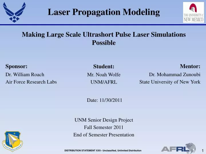 laser propagation modeling