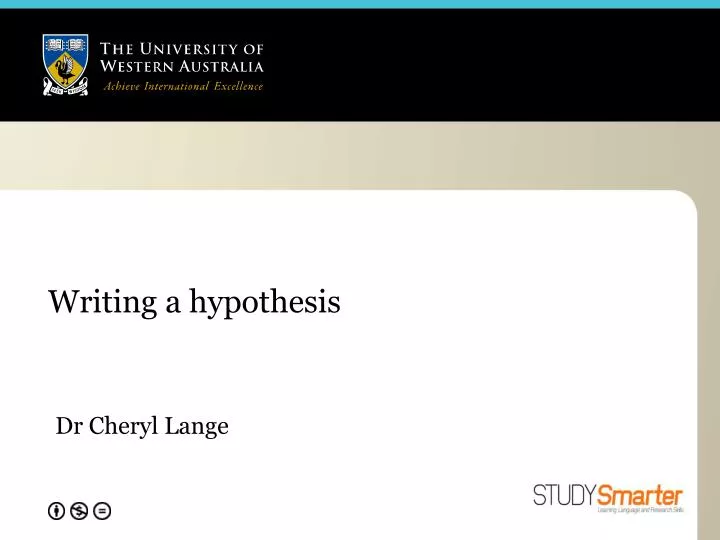 writing a hypothesis