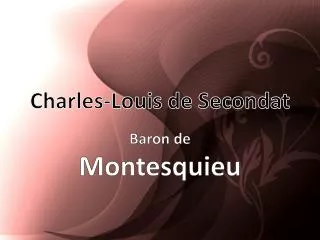 Charles-Louis de Secondat