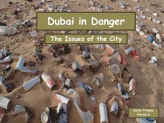 Dubai in Danger