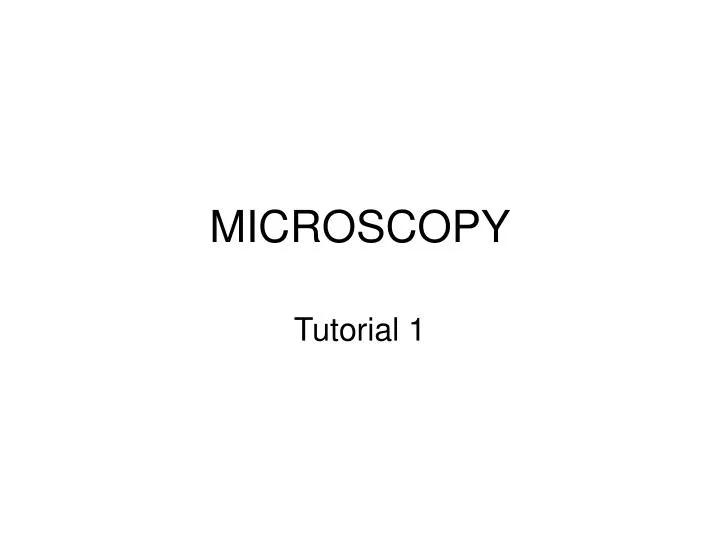 microscopy