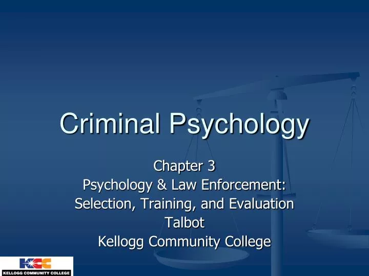 criminal psychology