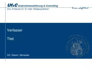 verfasser titel ort datum semester
