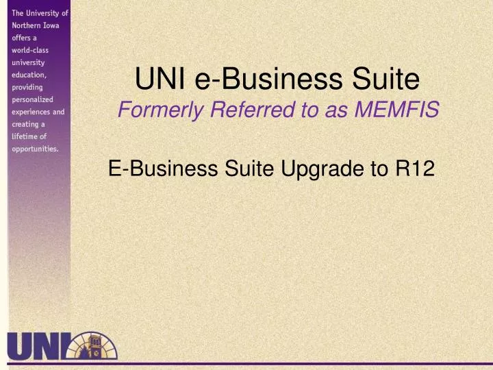 uni e business suite formerly referred to as memfis