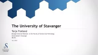 The University of Stavanger