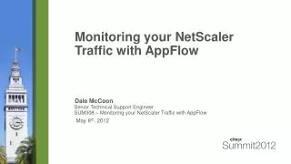 Monitoring your NetScaler Traffic with AppFlow
