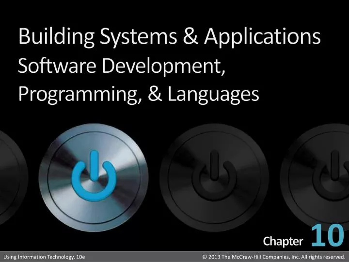 building systems applications software development programming languages