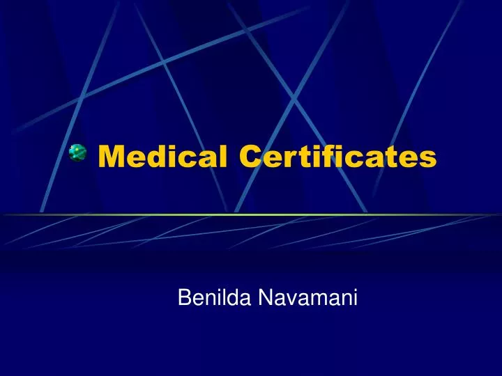 medical certificates