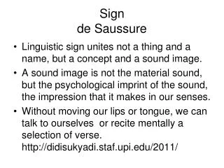 Sign de Saussure