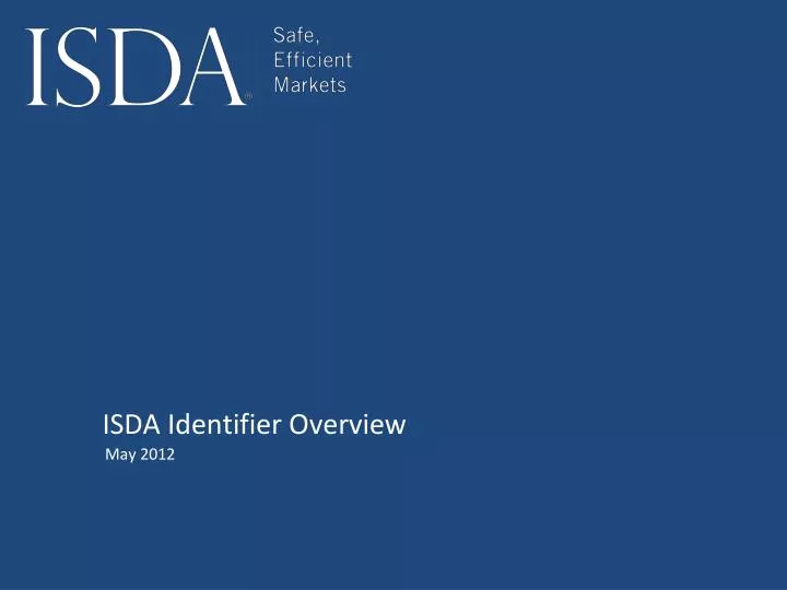 isda identifier overview