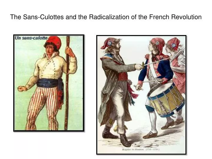 the sans culottes and the radicalization of the french revolution