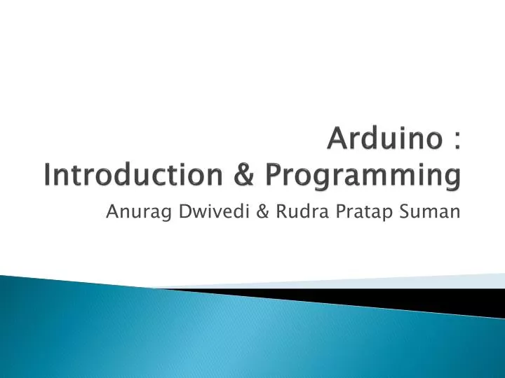arduino introduction programming