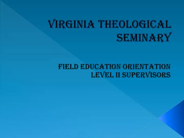 virginia theological seminary