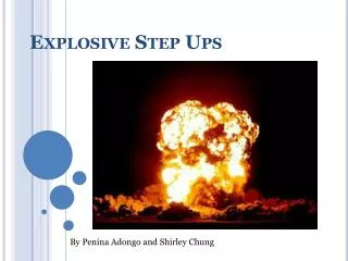 Explosive Step Ups