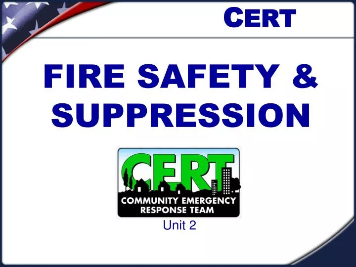 fire safety suppression