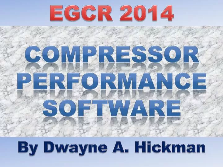 compressor performance software