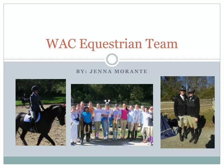 wac equestrian team