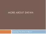 More about Shewa - slide 1