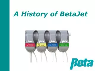 A History of BetaJet