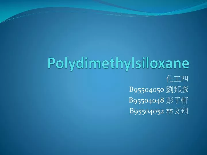 polydimethylsiloxane