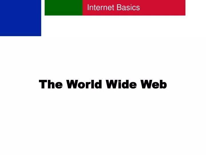 the world wide web