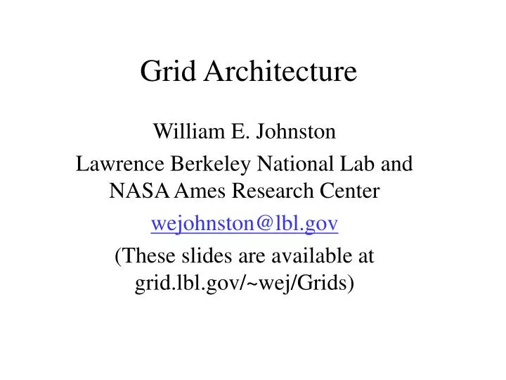 grid architecture