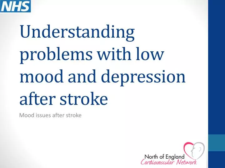 understanding problems with low mood and depression after stroke