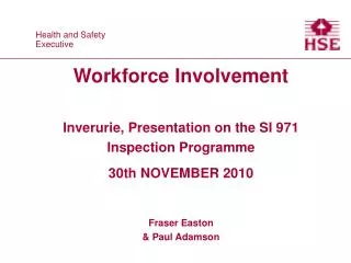 WORKFORCE INVOLVEMENT GROUP (WIG) OBJECTIVES