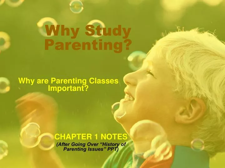 why study parenting