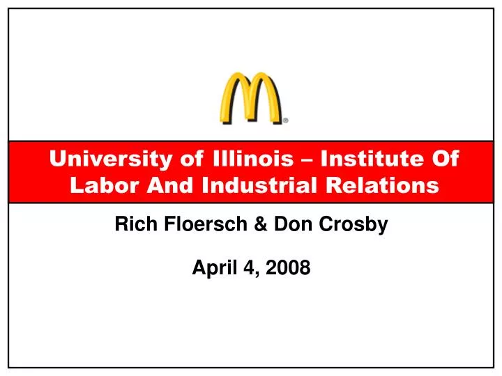 university of illinois institute of labor and industrial relations